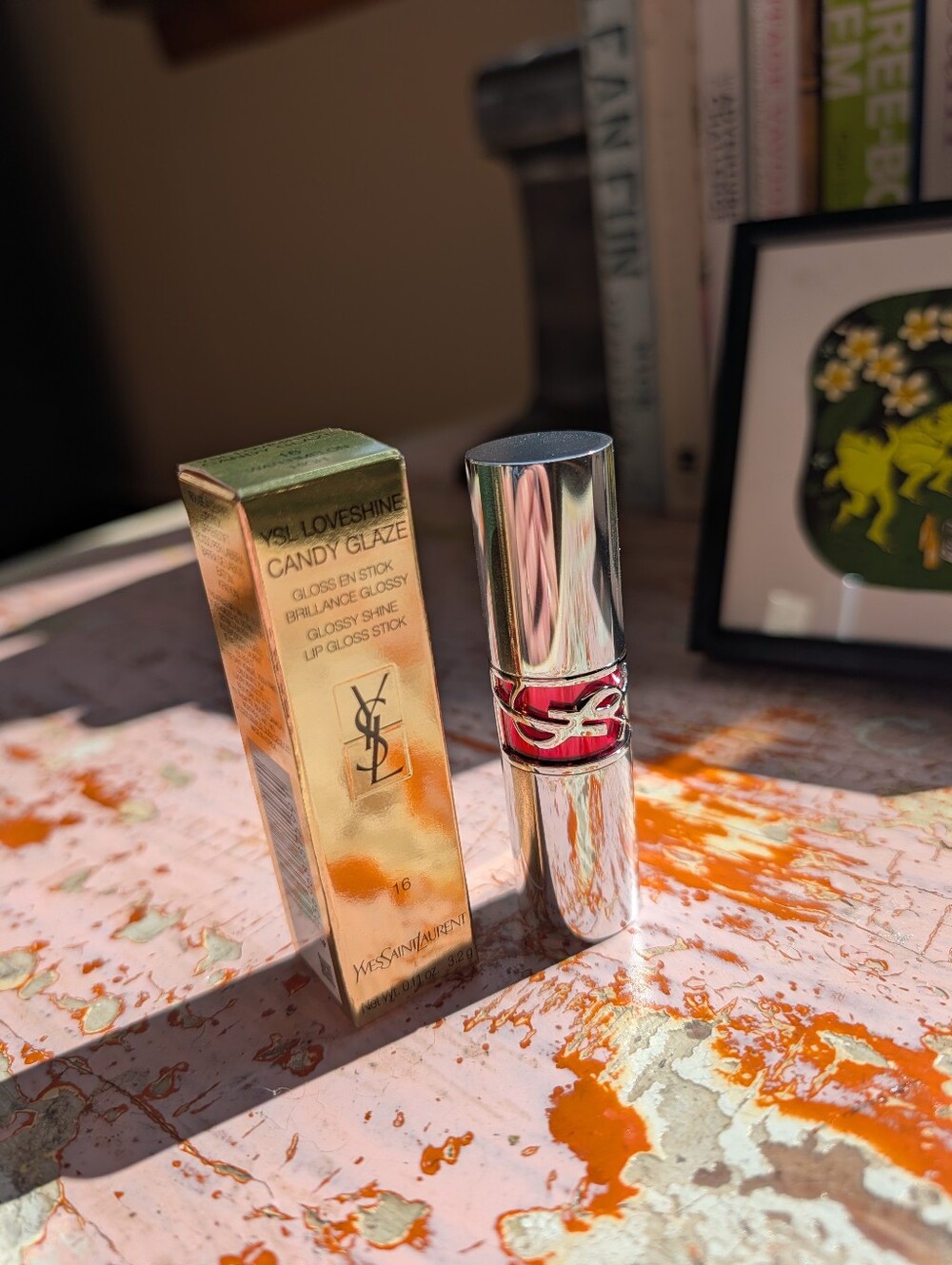 New In Box YSL Candy Glaze Gloss Balm In Watermelon High